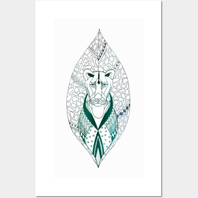 The Tribal Lioness Wall Art by samantha_t